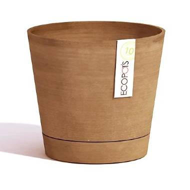 Кашпо Ecopots Venice с поддоном 30 терракотовый &mdash; Lechu-Za-Kashpo.ru