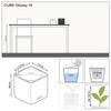 Кашпо Lechuza Cube Glossy 16 белый фото 2 &mdash; Lechu-Za-Kashpo.ru
