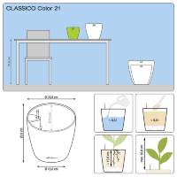 Кашпо Lechuza Classico Color 21 серый фото 2 &mdash; Lechu-Za-Kashpo.ru